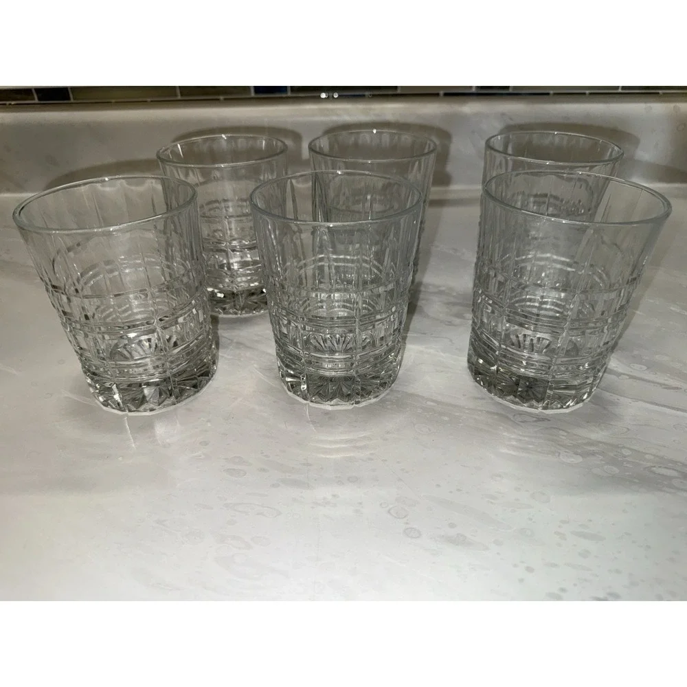 Cristal Darques Durrand Carrolton Double Old Fashioned Glasses (6) Excellent